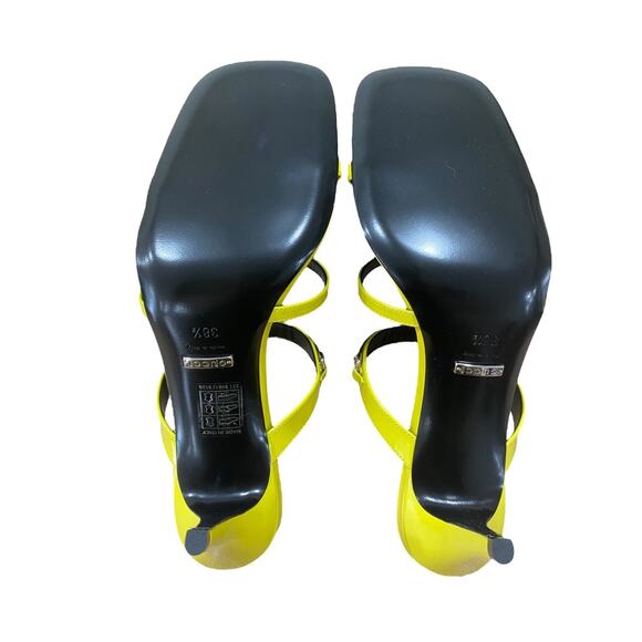 Gucci Slim Horsebit Slide Sandal Yellow Mule Regent 75mm 38 8 - Picture 5 of 7